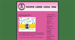 Desktop Screenshot of beaverlodgelocal1504.org